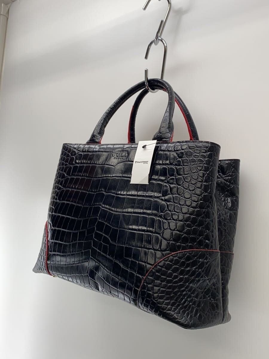 COCOCELUX GOLD Handbag PVC BLK 2