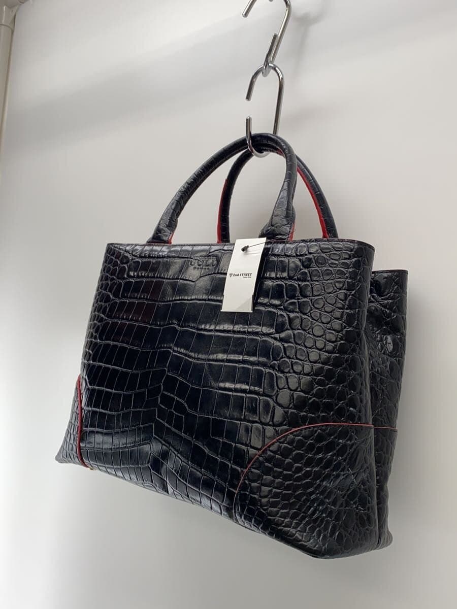 COCOCELUX GOLD Handbag PVC BLK 2