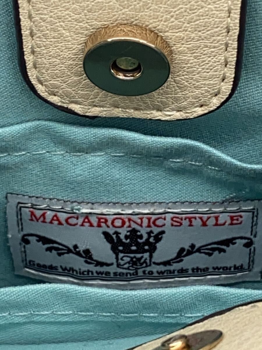 MACARONIC STYLE Shoulder Bag CRM Solid 5