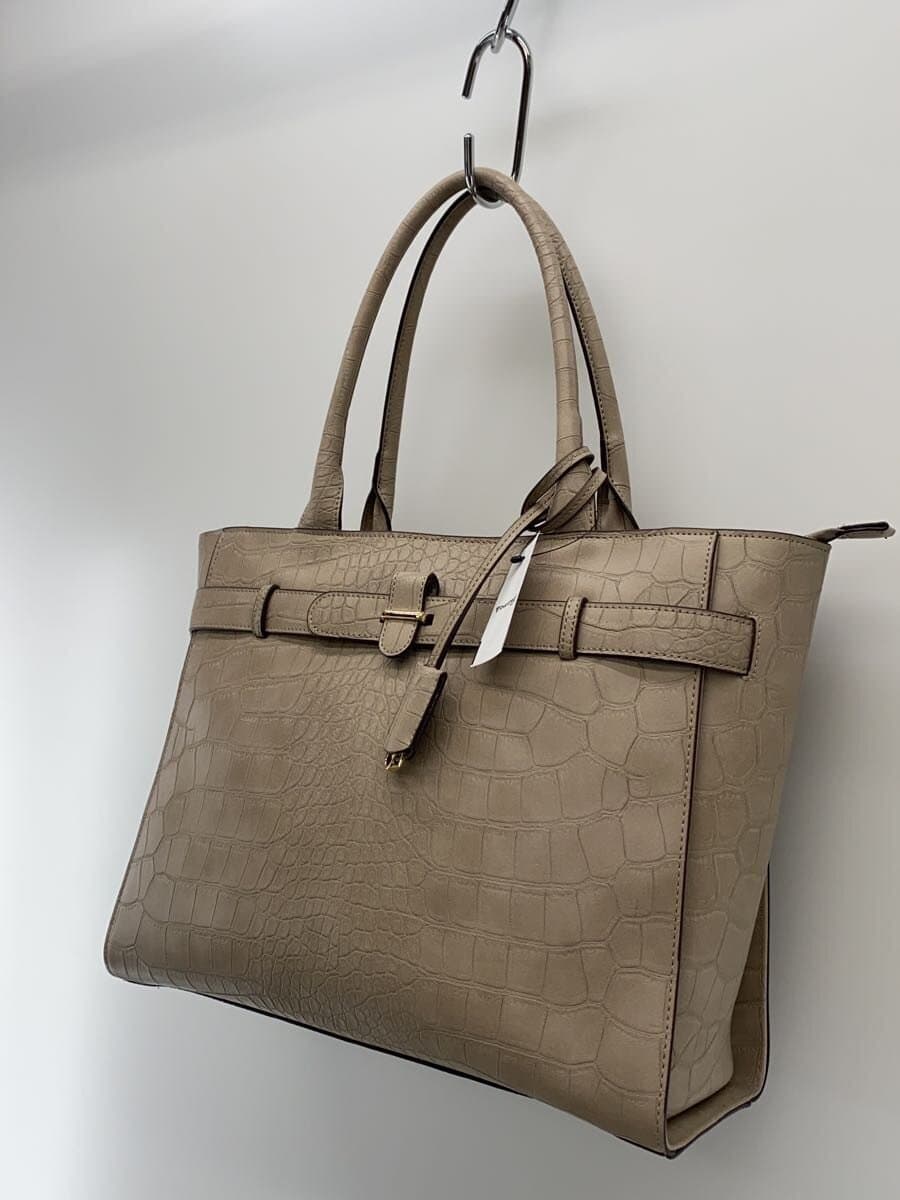 PERENNE Tote Bag Leather BEG 2