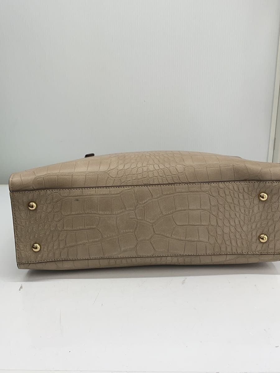 PERENNE Tote Bag Leather BEG 4