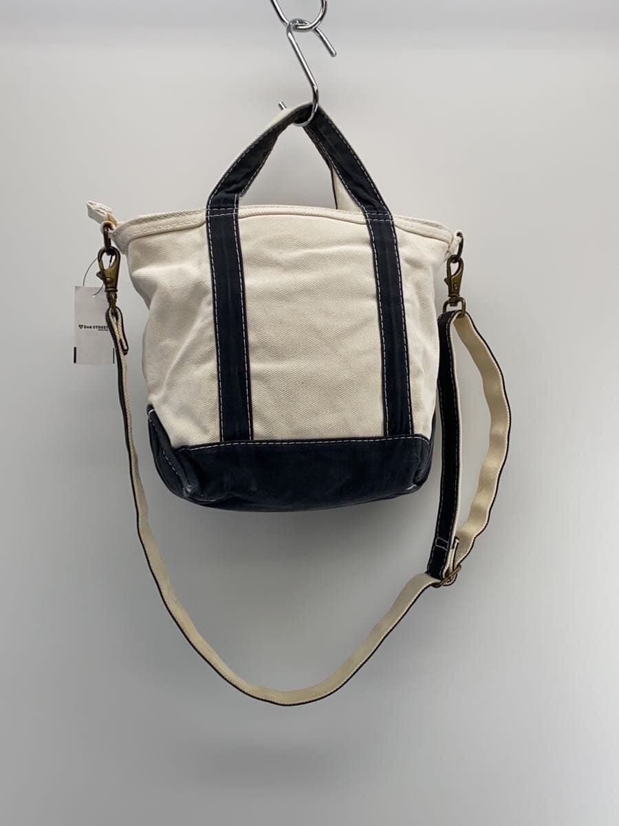 L.L.Bean Tote Bag Cotton WHT 3