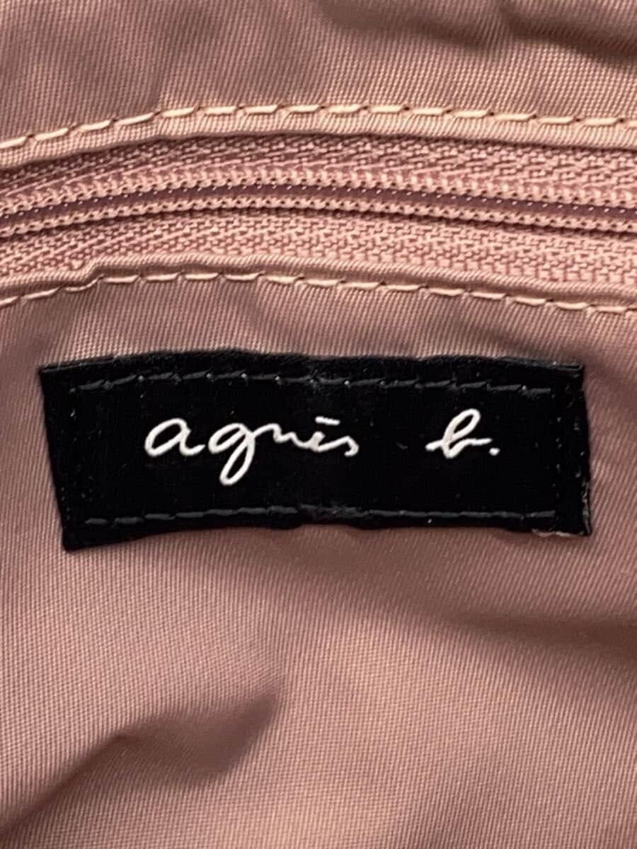 agnes b. Shoulder Bag Polyester GRY 5