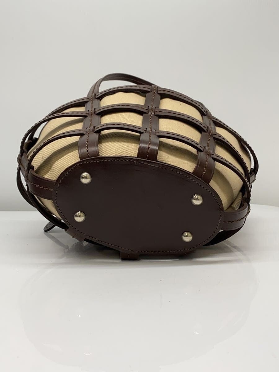 JUST CAMPAGNE Tote Bag Leather BRW 4