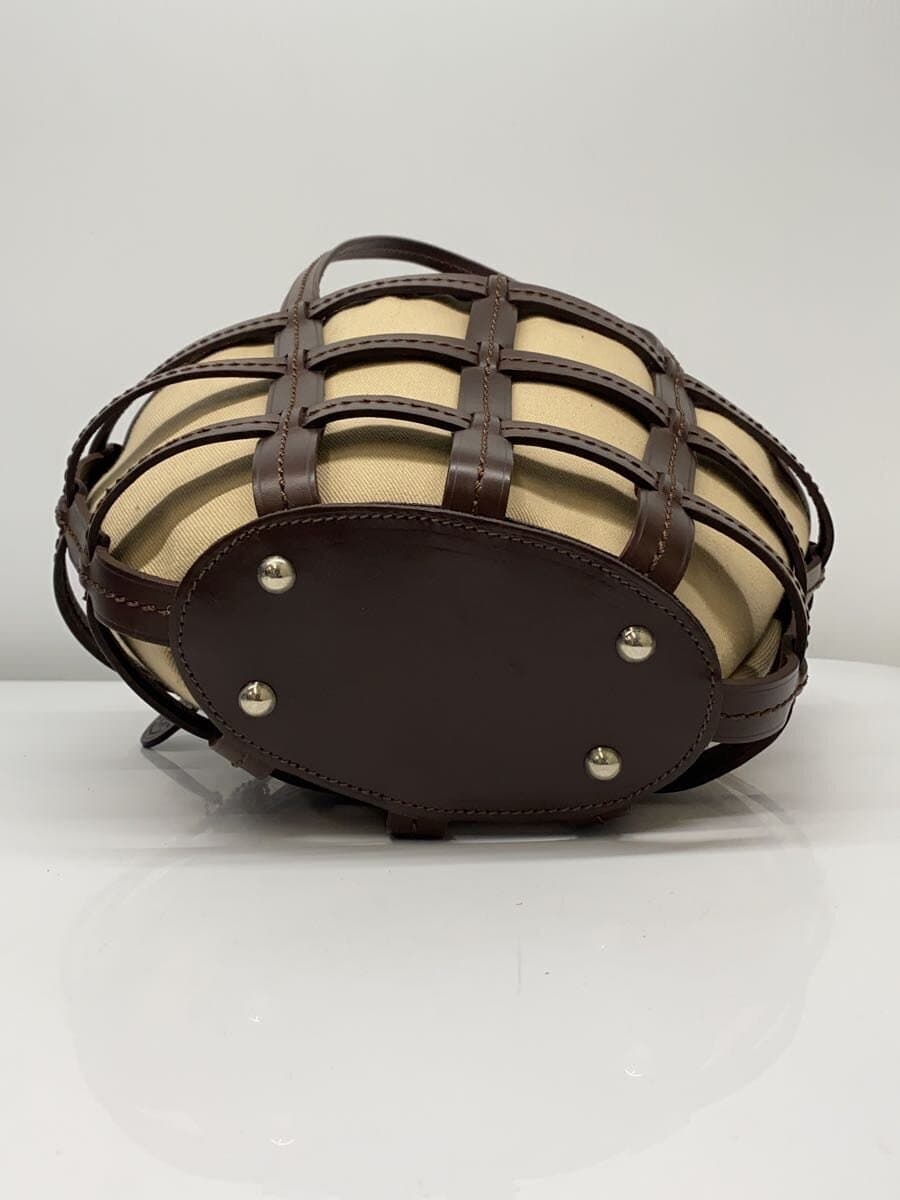 JUST CAMPAGNE Tote Bag Leather BRW 4