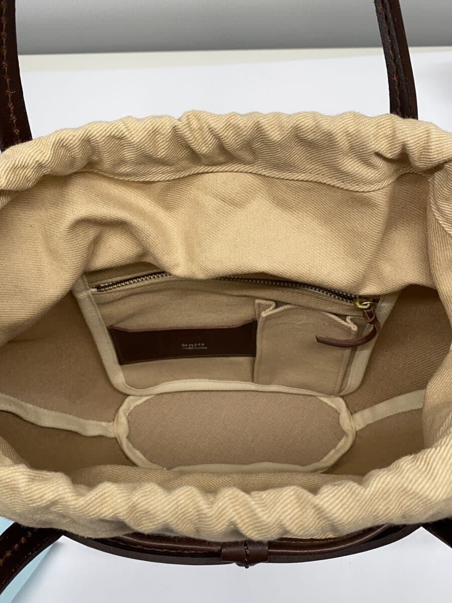 JUST CAMPAGNE Tote Bag Leather BRW 6