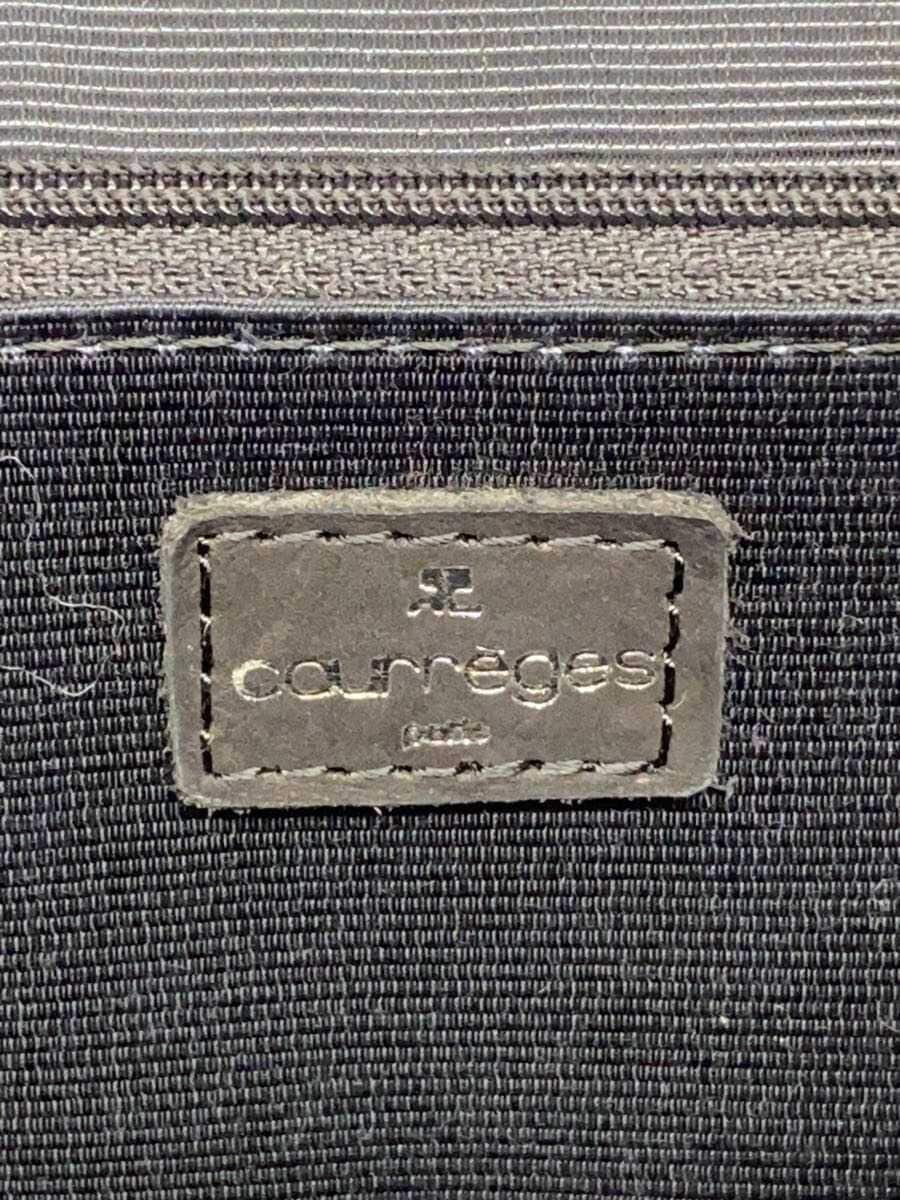 Courreges Handbag Suede BLK Solid 5