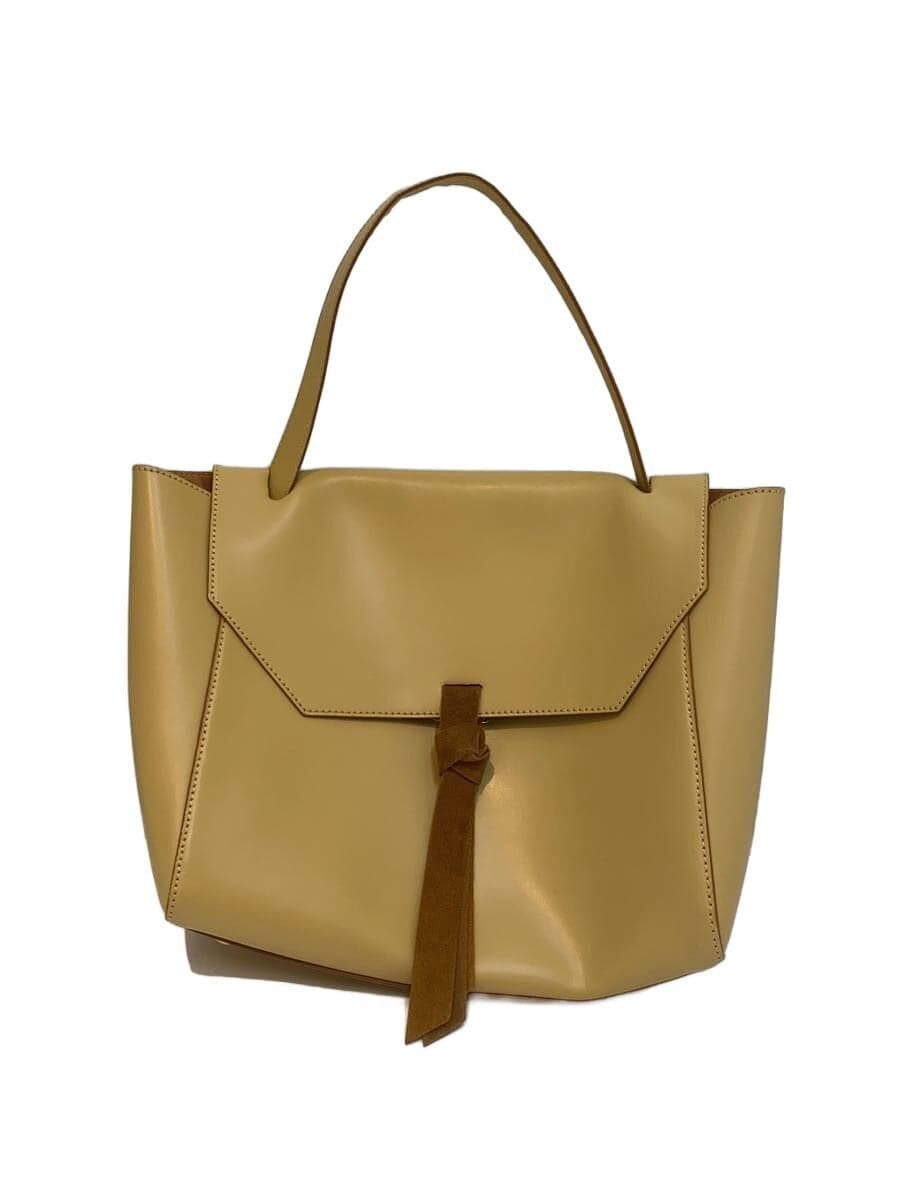 IACUCCI Handbag Leather Beige Solid