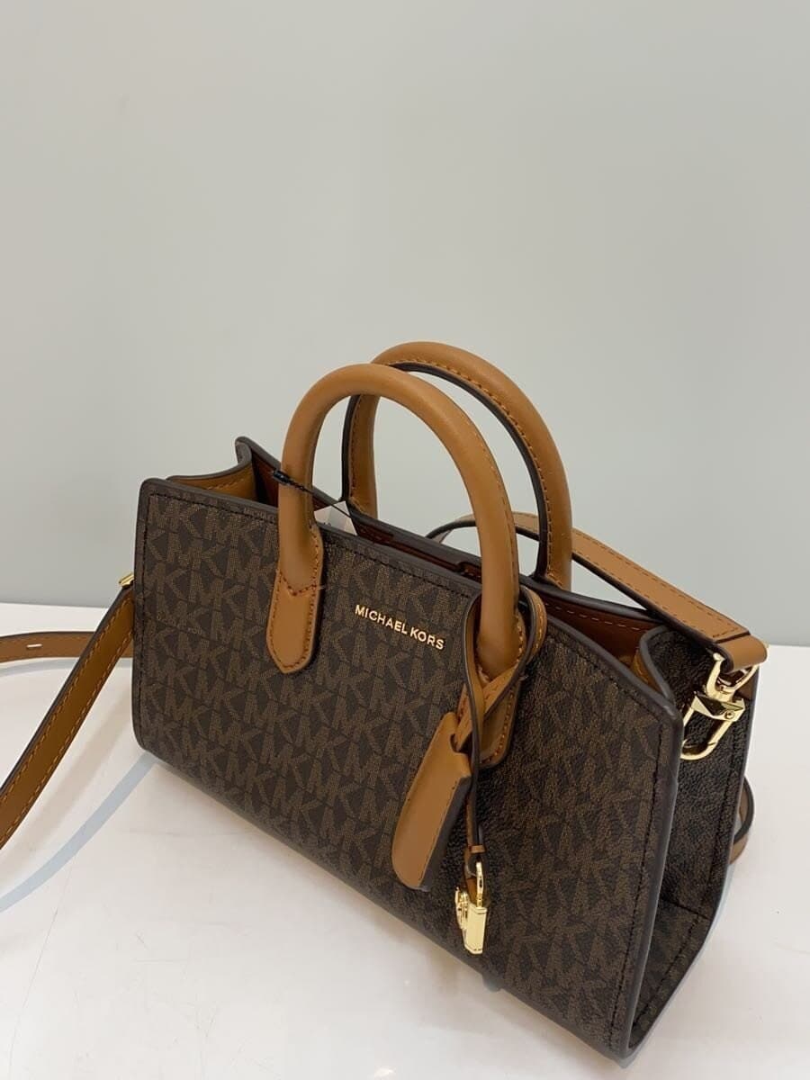 MICHAEL KORS Shoulder Bag -- BRW All-over Pattern AB-2411 2