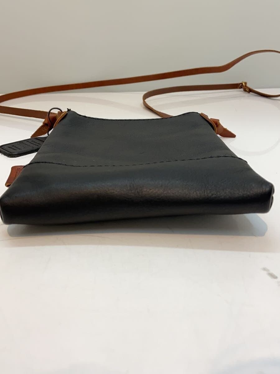 HERZ shoulder bag leather black plain 4