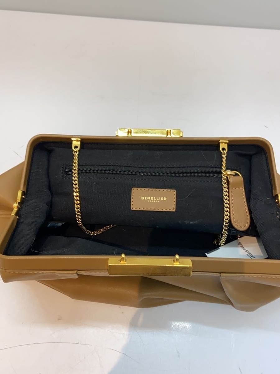 DEMELLIER shoulder bag leather camel plain 6