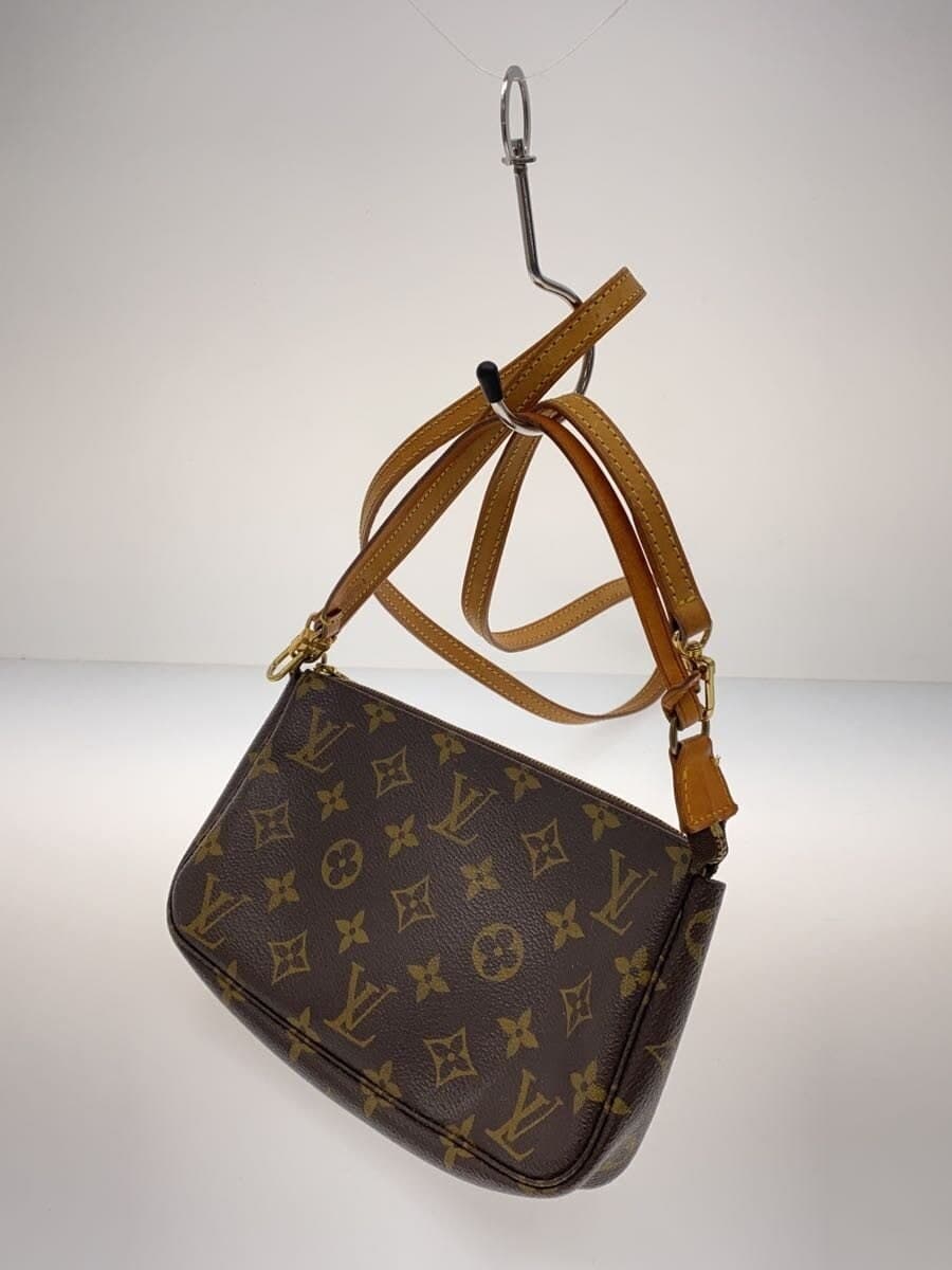 LOUIS VUITTON 1) Pochette Accessoires Monogram Canvas PVC BRW M51980 2