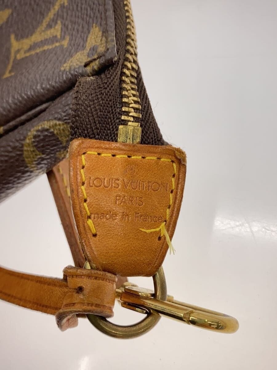 LOUIS VUITTON 1) Pochette Accessoires Monogram Canvas PVC BRW M51980 5