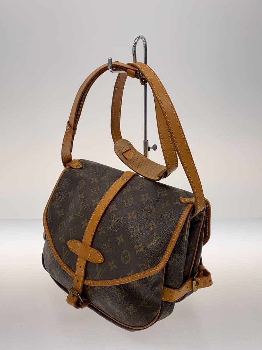 LOUIS VUITTON 1) Soumure 30 Monogram Canvas PVC BRW M42256 2