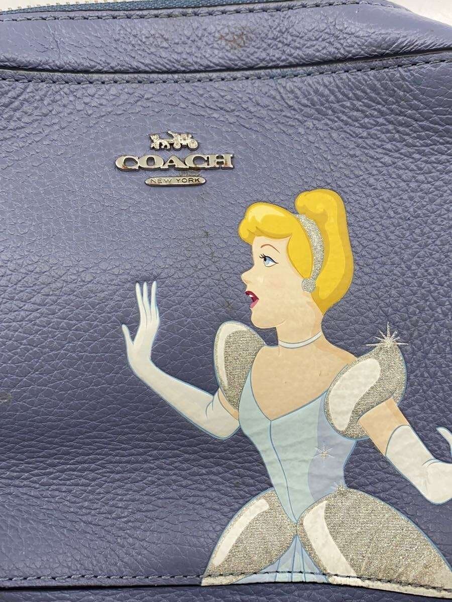 COACH Shoulder Bag Leather Blue Solid A2181-C3406 6