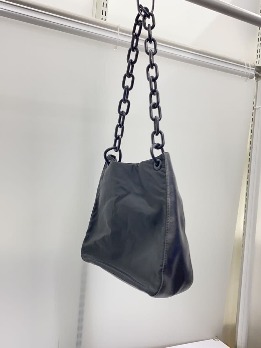 PRADA Bag Nylon BLK Plastic Chain 2