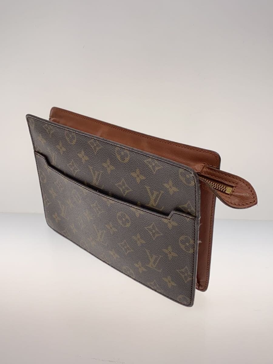 LOUIS VUITTON Pochette Homme Monogram Canvas PVC BRW M51795 2