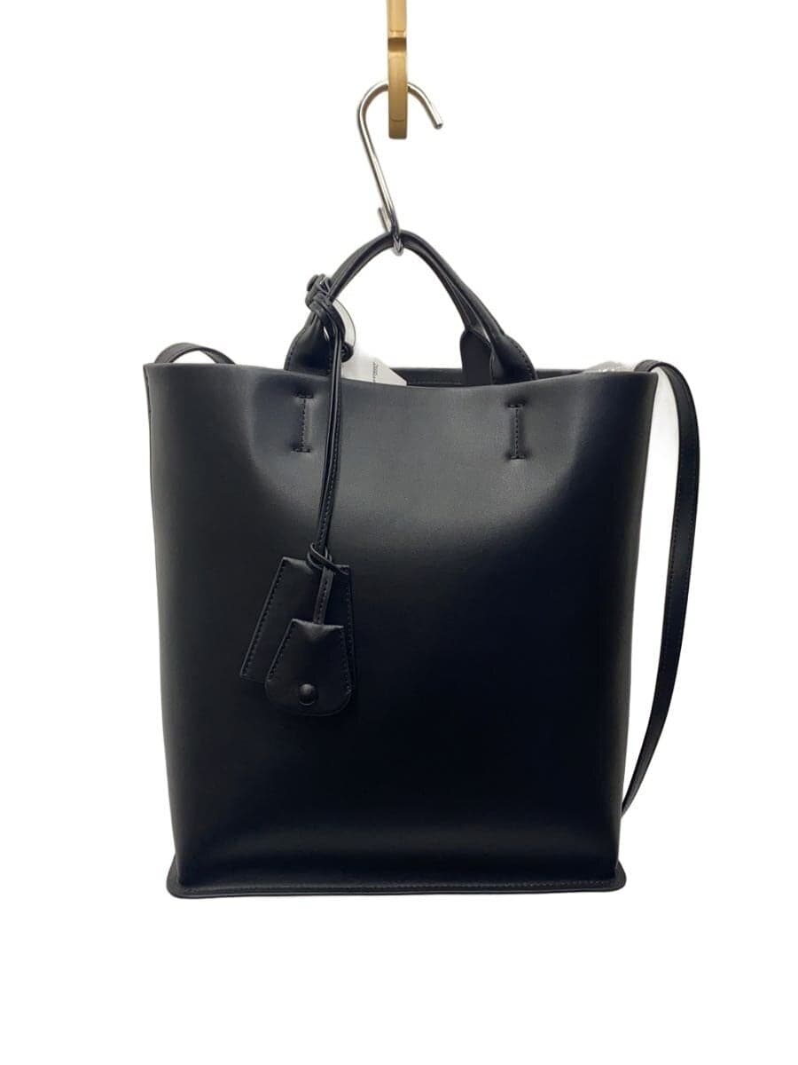 TODAYFUL Tote Bag Leather BLK Useful Leather Bag Good Condition