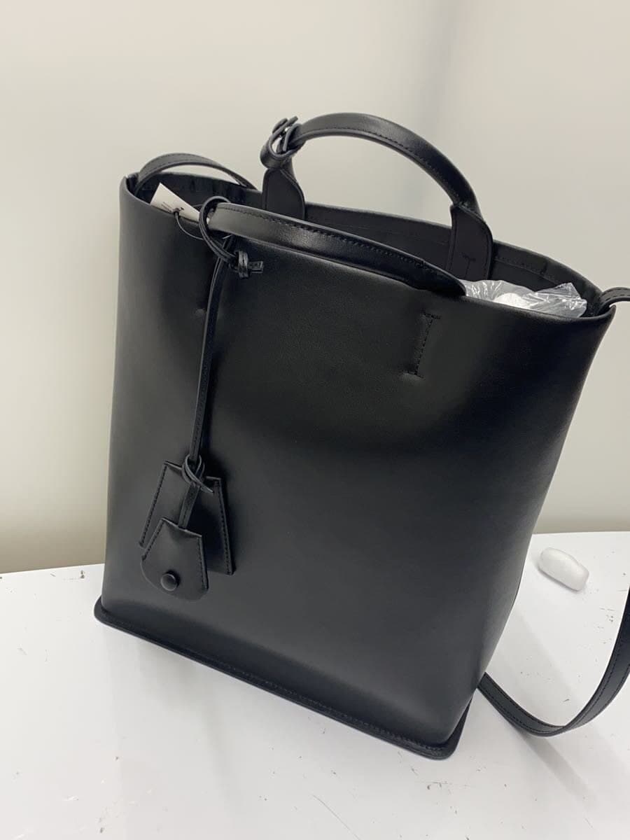 TODAYFUL Tote Bag Leather BLK Useful Leather Bag Good Condition 2