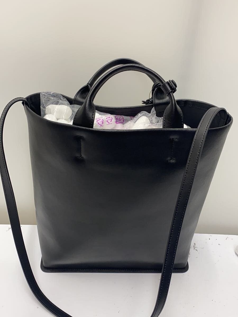 TODAYFUL Tote Bag Leather BLK Useful Leather Bag Good Condition 3