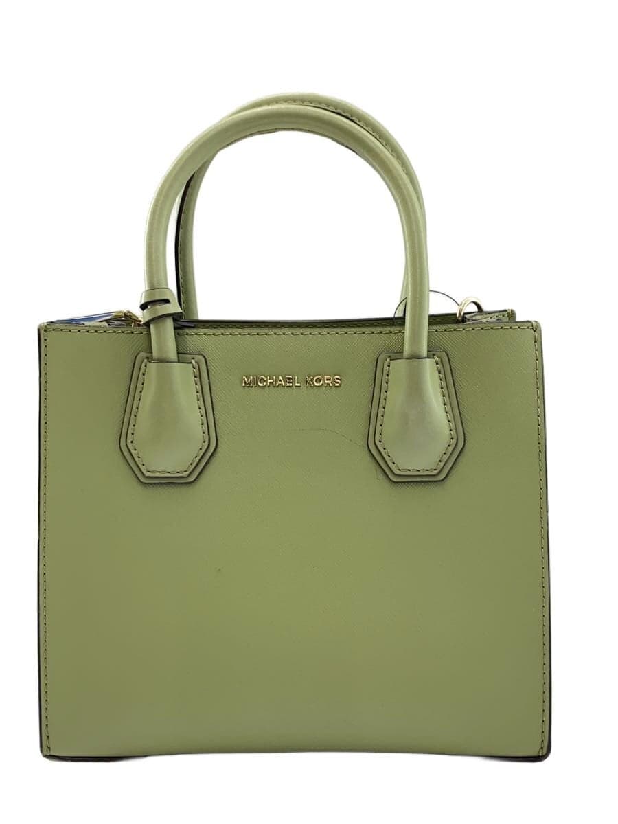 MICHAEL KORS Handbag Leather GRN Solid Color 30T0LM9M2L