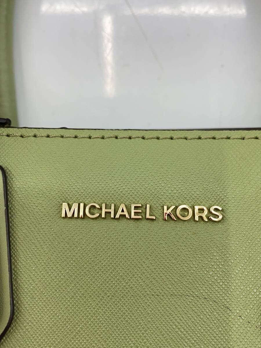 MICHAEL KORS Handbag Leather GRN Solid Color 30T0LM9M2L 5
