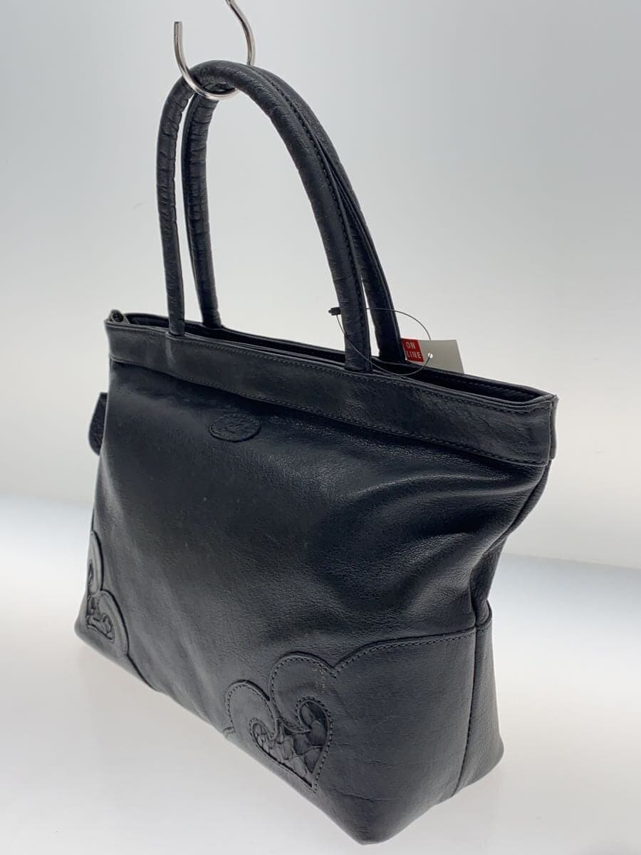 IBIZA Handbag Leather BLK Solid 2