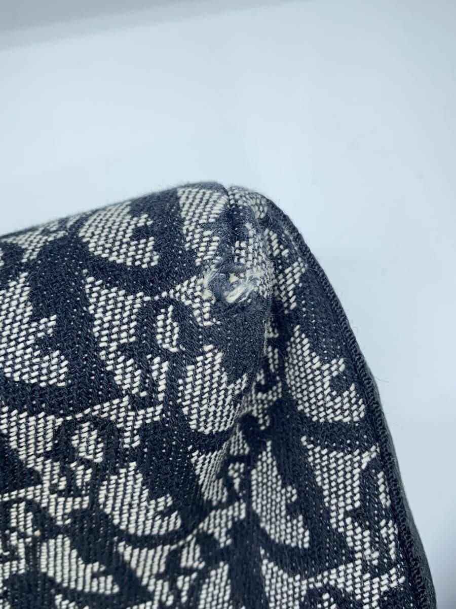Christian Dior Trotter Shoulder Logo Shoulder Bag Canvas BLK All Over Pattern 7