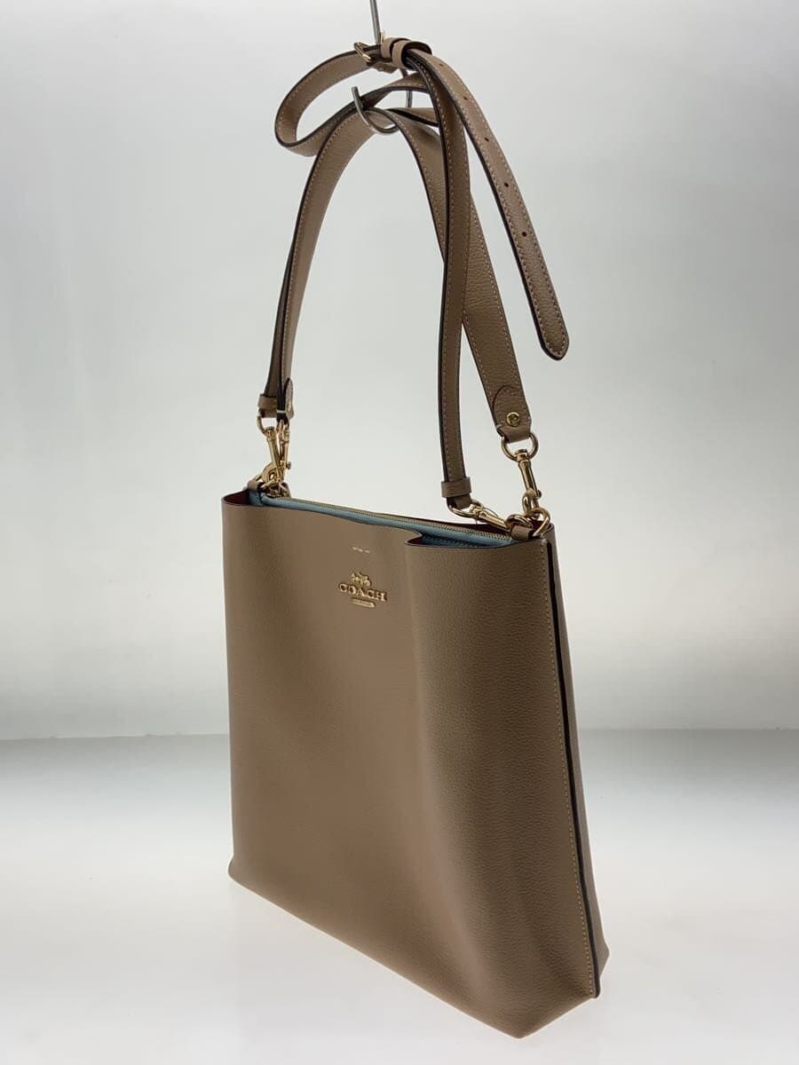 COACH Molly Bucket Bag Tote Bag Leather BEG CA214 2