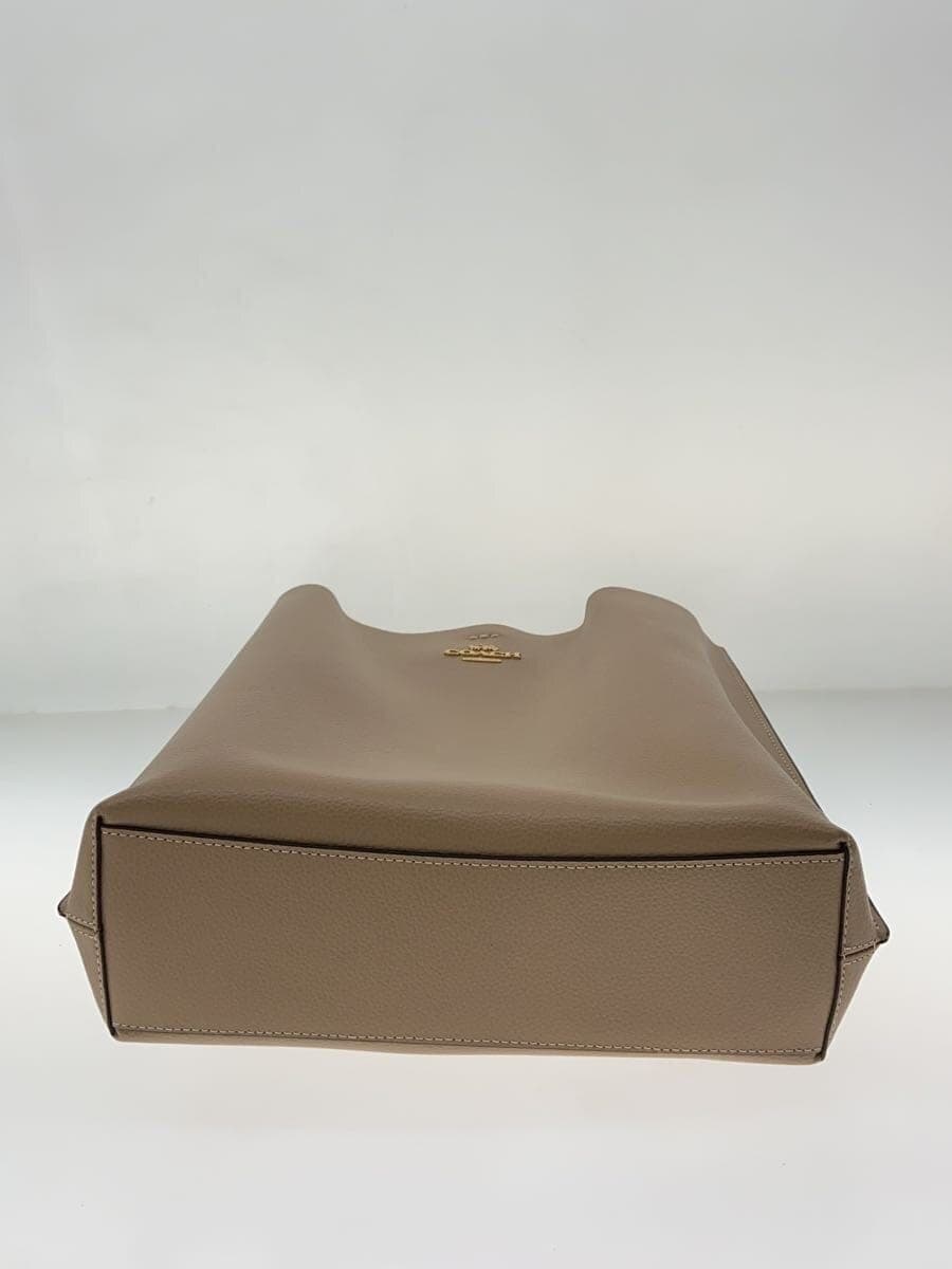 COACH Molly Bucket Bag Tote Bag Leather BEG CA214 4