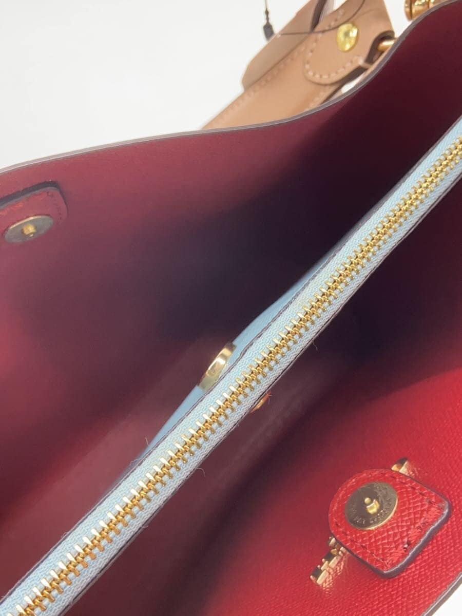 COACH Molly Bucket Bag Tote Bag Leather BEG CA214 6