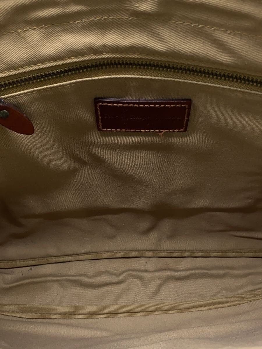 POLO RALPH LAUREN Black Watch Shoulder Bag Leather GRN Check 6