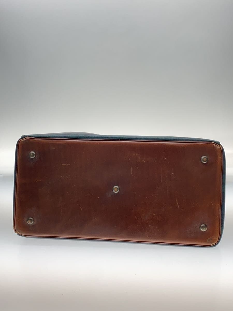 POLO RALPH LAUREN Doctor Bag Black Watch Boston Bag Leather GRN Check 4