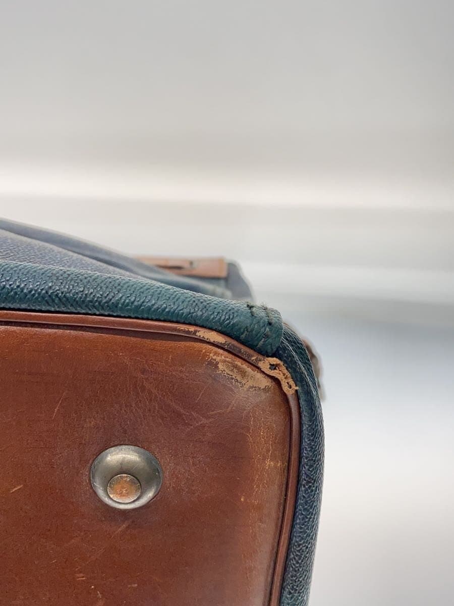 POLO RALPH LAUREN Doctor Bag Black Watch Boston Bag Leather GRN Check 5