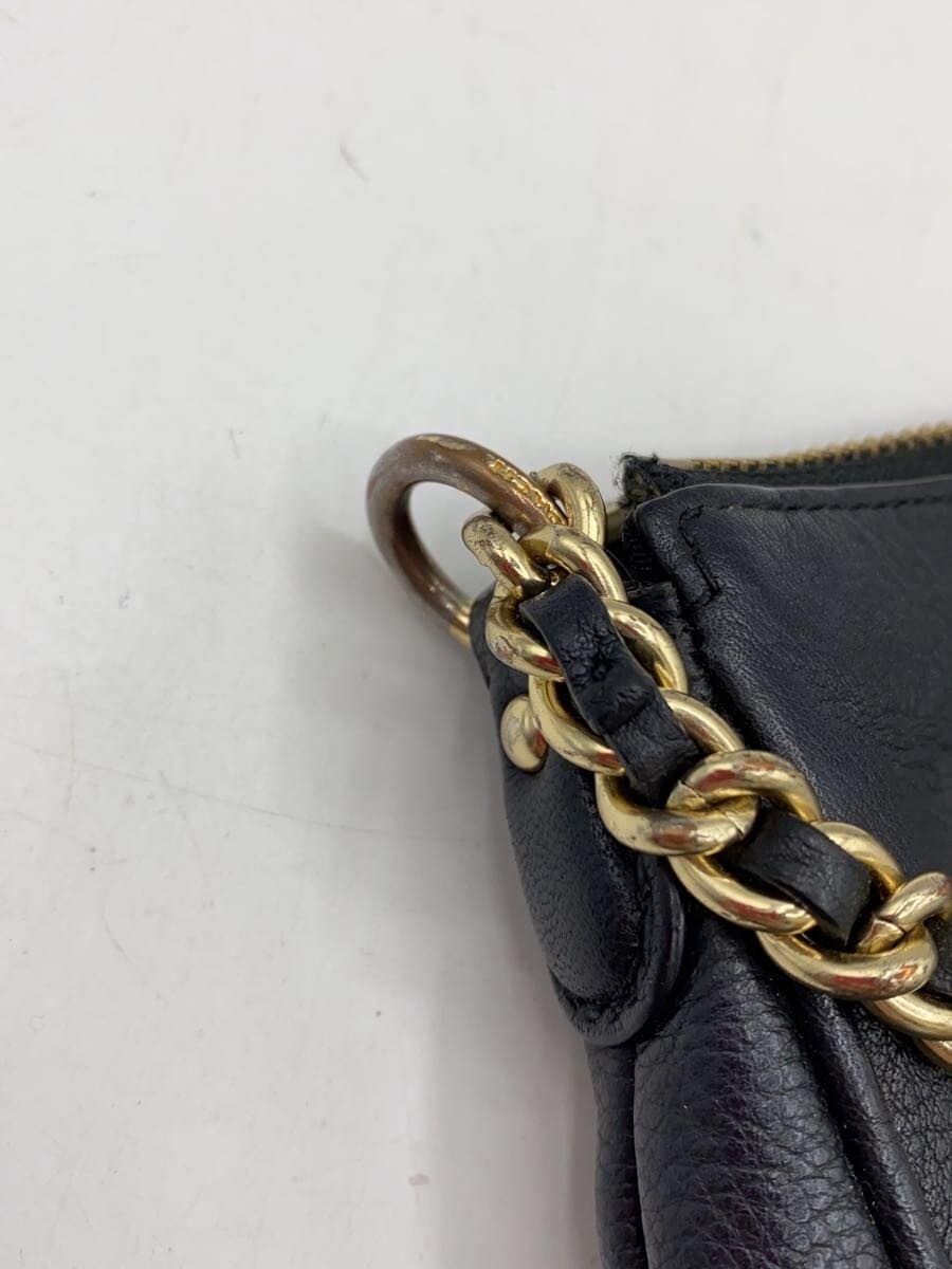 COACH Shoulder Bag Leather BLK F22212 9