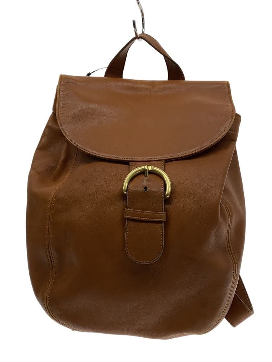 COACH backpack leather BRW plain
