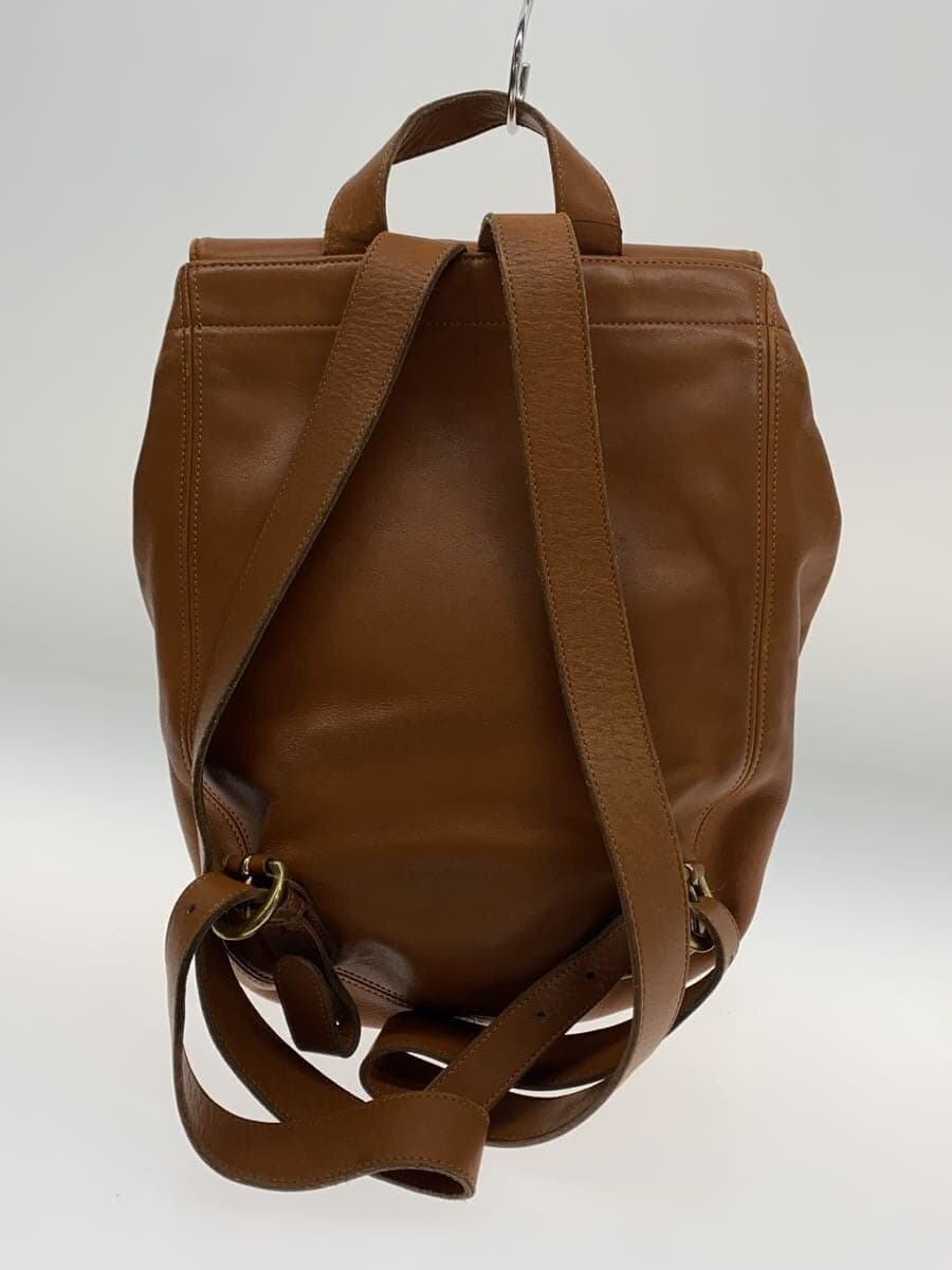 COACH backpack leather BRW plain 3