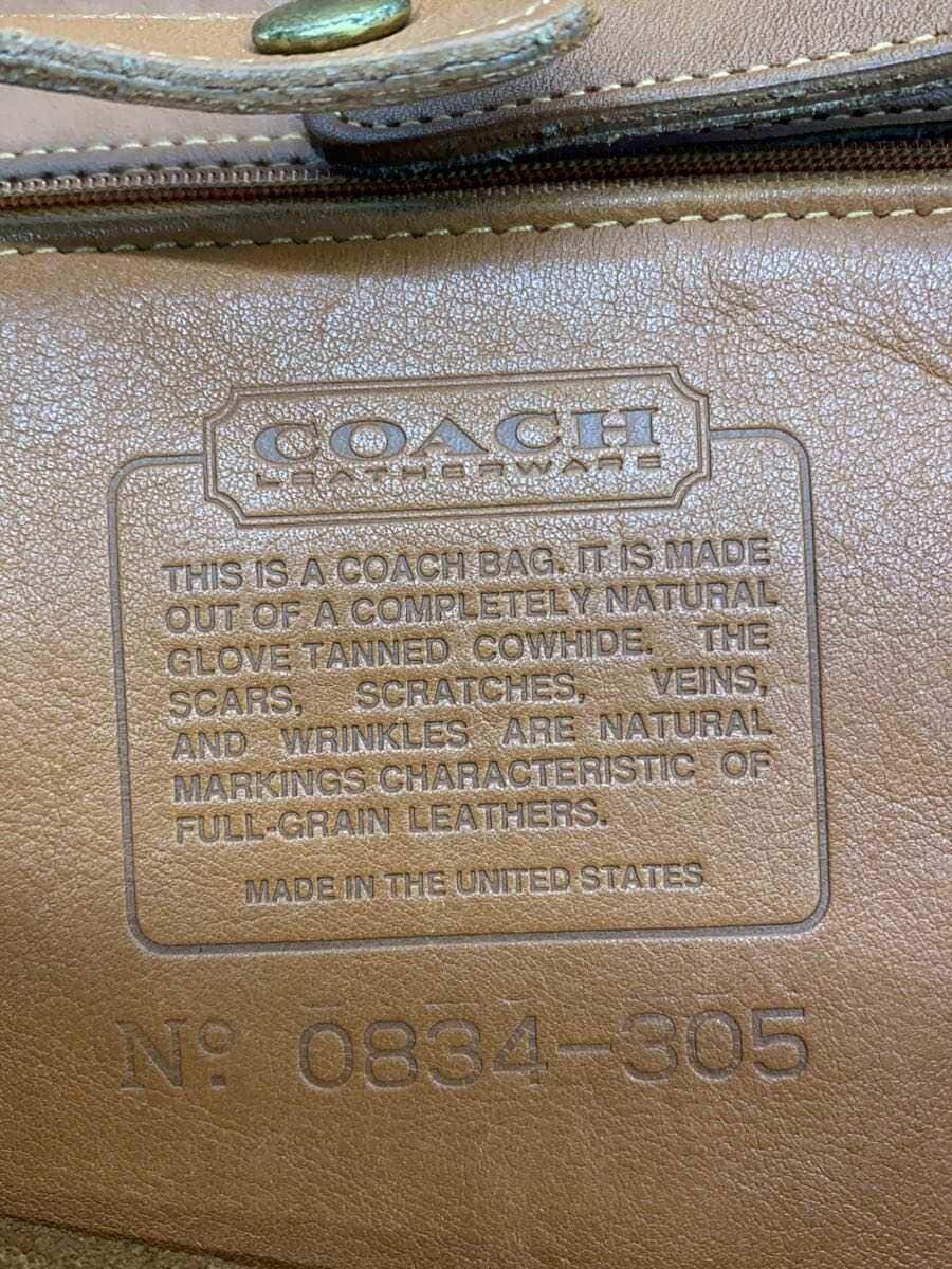 COACH backpack leather BRW plain 5