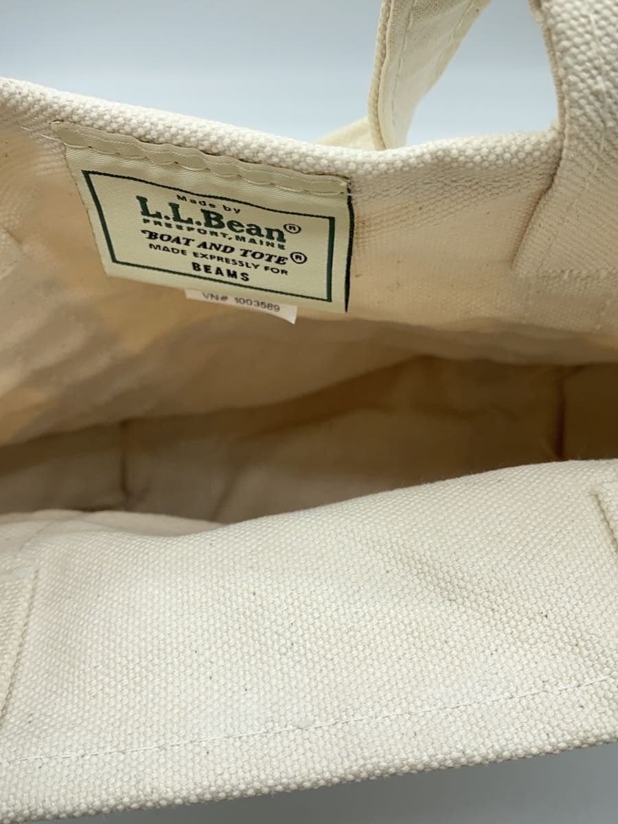 L.L.Bean BEAMS Exclusive BOTE AND TOTE Tote Bag Canvas WHT Solid 304141 6