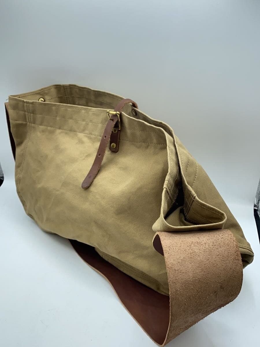 THE SUPERIOR LABOR Shoulder Bag Canvas KHK Solid Shoulder Stain Stain、Hardware Slight Patina 2