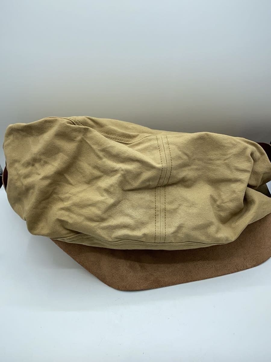 THE SUPERIOR LABOR Shoulder Bag Canvas KHK Solid Shoulder Stain Stain、Hardware Slight Patina 4