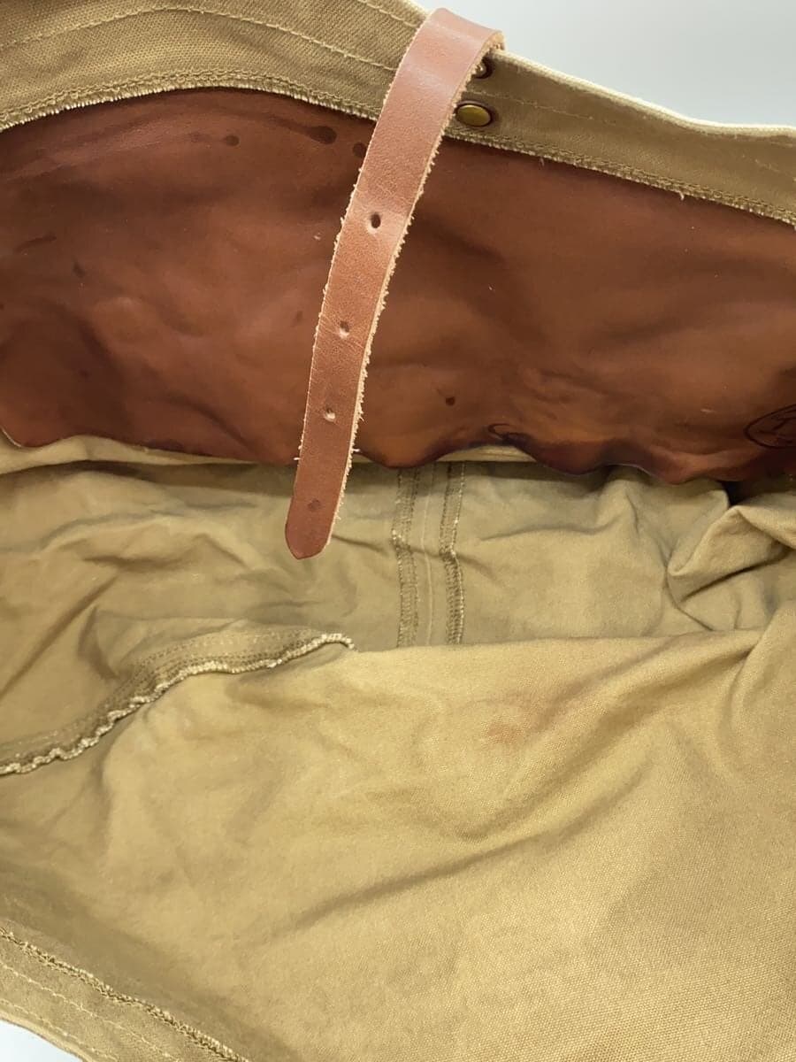 THE SUPERIOR LABOR Shoulder Bag Canvas KHK Solid Shoulder Stain Stain、Hardware Slight Patina 5
