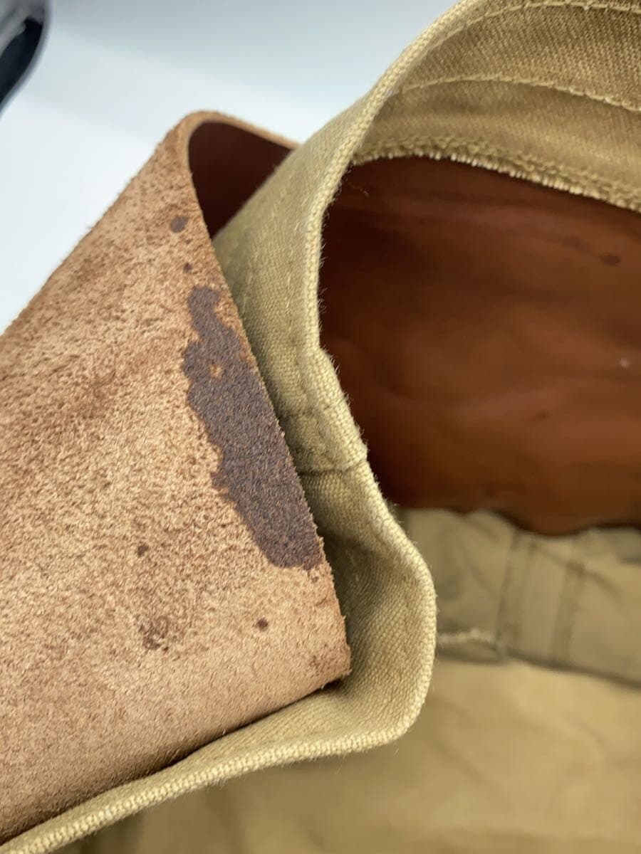 THE SUPERIOR LABOR Shoulder Bag Canvas KHK Solid Shoulder Stain Stain、Hardware Slight Patina 7