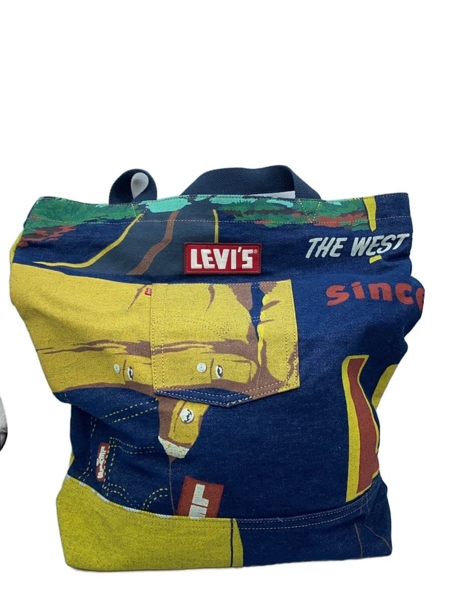 Levi’s501 150 Anniversary Tote Bag Denim NVY All Over Pattern