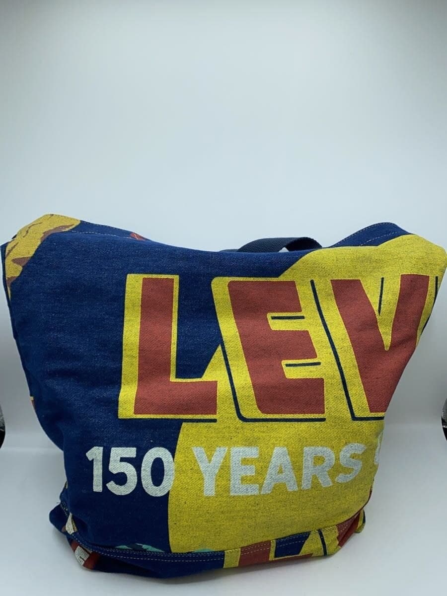 Levi’s501 150 Anniversary Tote Bag Denim NVY All Over Pattern 3