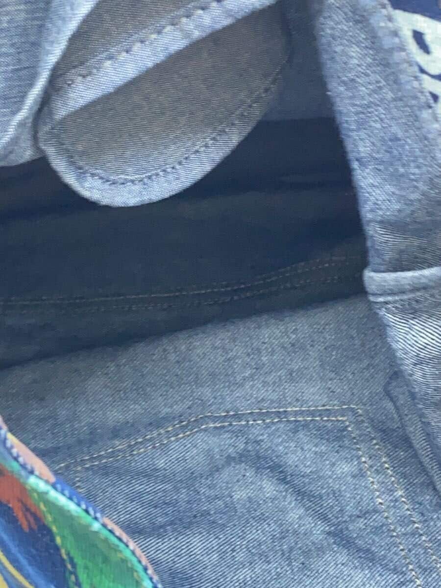 Levi’s501 150 Anniversary Tote Bag Denim NVY All Over Pattern 6