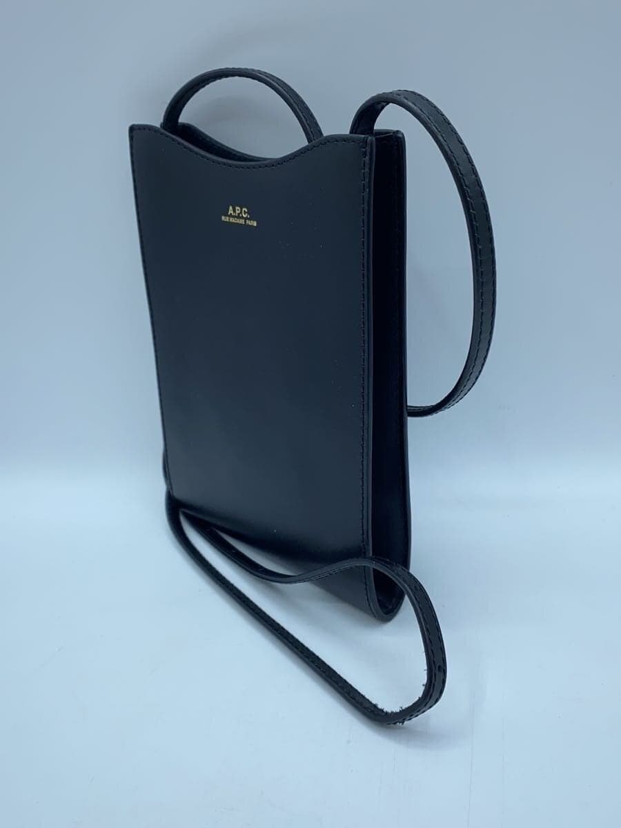 A.P.C. Mini Shoulder Bag Leather Black 2