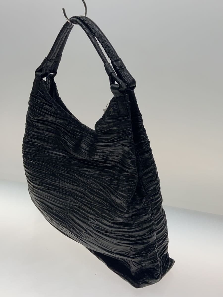 Other brand pleats pig tote bag pig leather BLK plain 8114100514 2