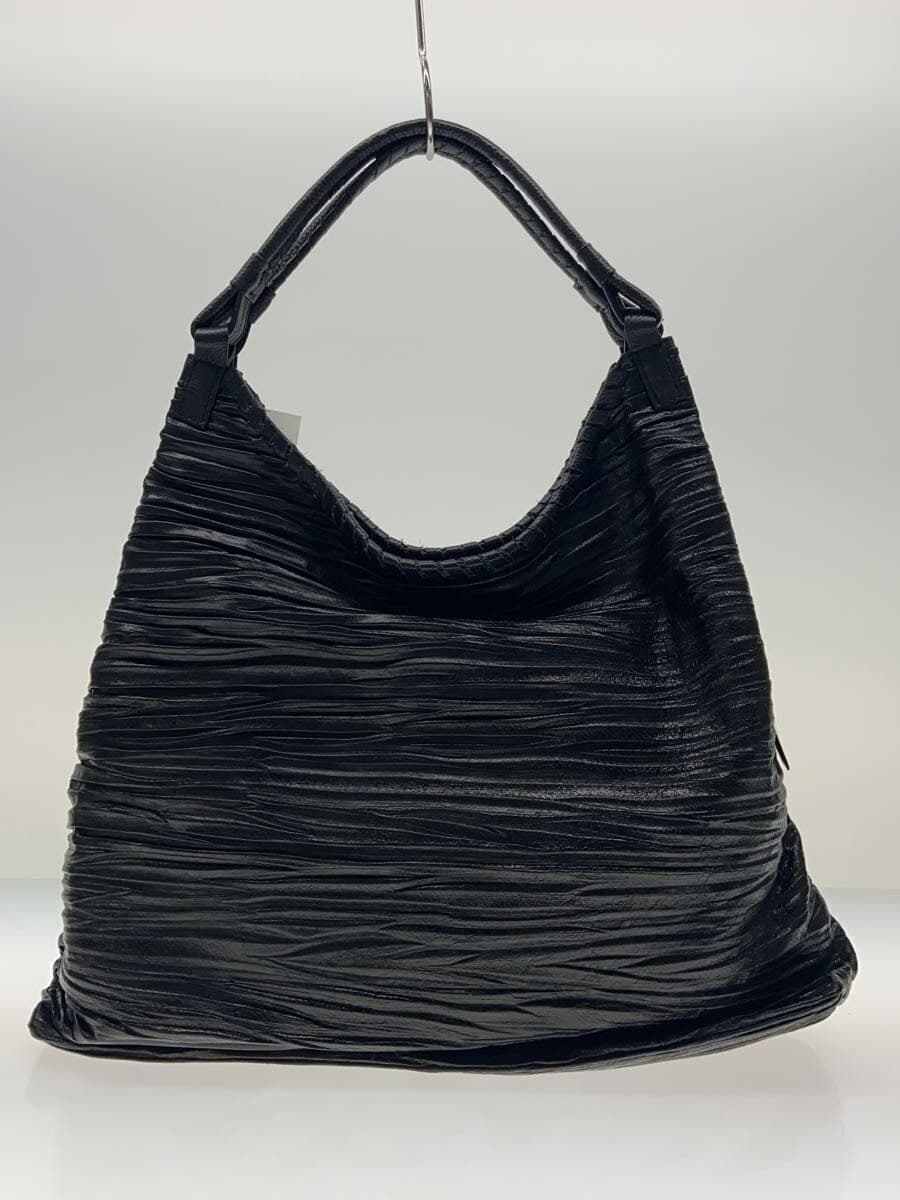 Other brand pleats pig tote bag pig leather BLK plain 8114100514 3