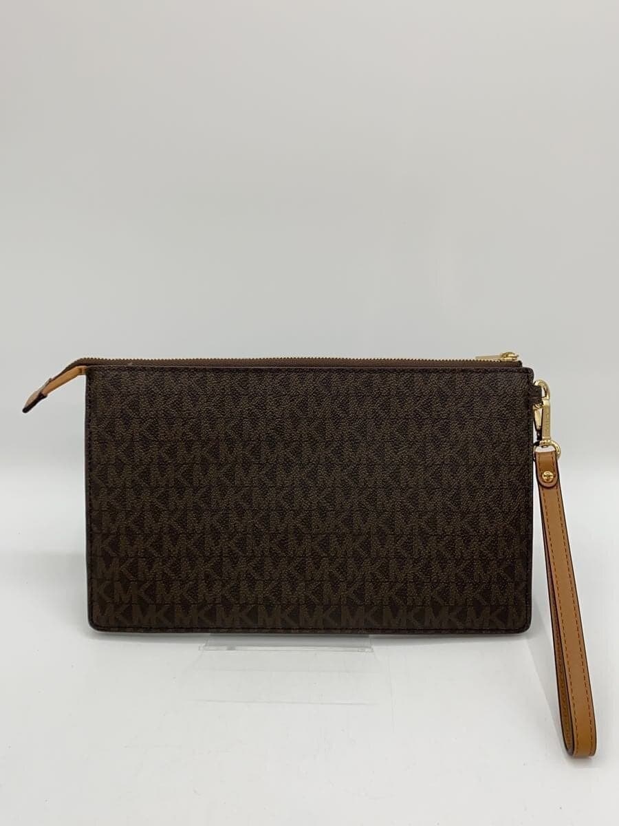 MICHAEL KORS clutch bag -- BRW all-over pattern 32H6GFAW3B 3